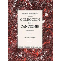 Toldra Coleccion De Canciones Volume 1 Voice/pf