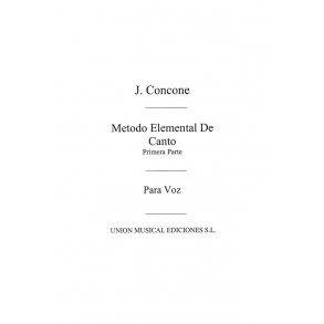 Concone: Metodo De Canto Volume 1 Voice