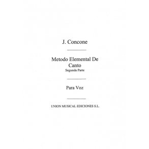 Concone: Metodo De Canto Volume 2 Voice