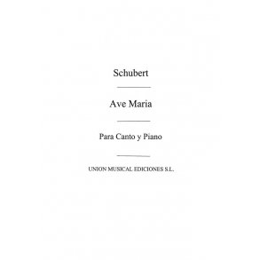 Schubert: Ave Maria letra espanola y latina for Voice and Piano