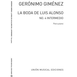 Gimenez: La Boda De Luis Alonso No.4 Intermedio for Piano