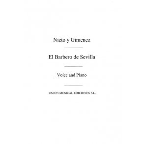 Nieto+gimenez El Barbero De Sevilla (No 4-polaca) Voice/Piano