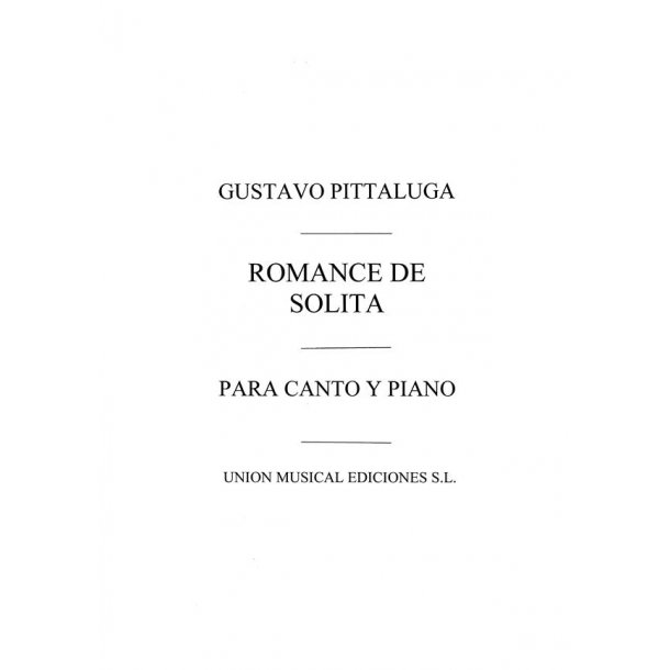 Pittaluga: Romance De Solita de La Romeria De los Cornudos