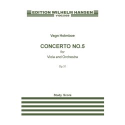 Holmboe Concrto No5 Op31 Vla/Orch Mini Score
