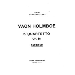 Holmboe String Quartet No.5 M/S