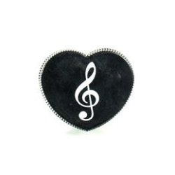 Single Treble Clef Heart Shaped Blyant Spidser