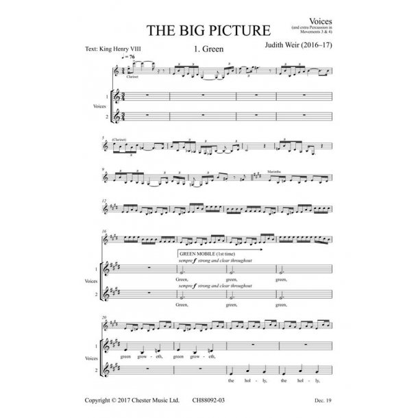 The Big Picture (Voices/Extra Percussion Parts)