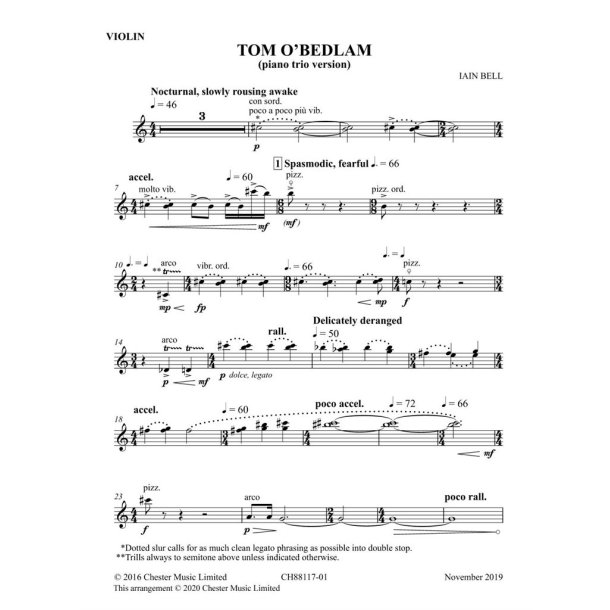 Tom O'Bedlam (trio version)
