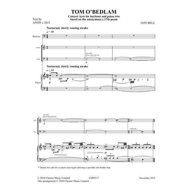 Tom O'Bedlam (trio version)