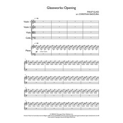 Glassworks - Opening, Etudes No.2 & 5 : Piano Quintet arr. Badzura