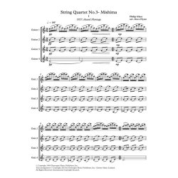 String Quartet No.3 Mishima : Version for Guitar Ensemble arranged by Dave Flynn