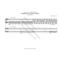 Paraphrase on Adeste Fideles : Performance score