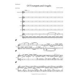 Of Trumpets and Angels : SATB, Soprano Solo and Piano