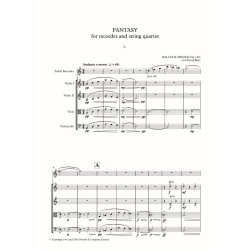 Fantasy for Recorder and String Quartet : David Ellis version