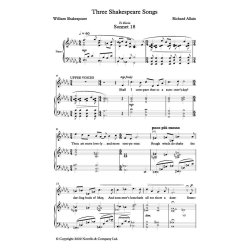 Three Shakespeare Songs