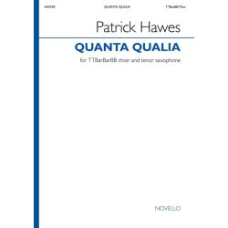 Quanta Qualia : Version For Ttbb And Tenor Sax - Vocal Score