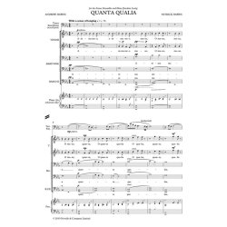 Quanta Qualia : Version For Ttbb And Tenor Sax - Vocal Score
