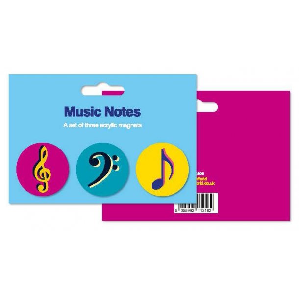 My World: Magnets - Music Notes, Set Of 3