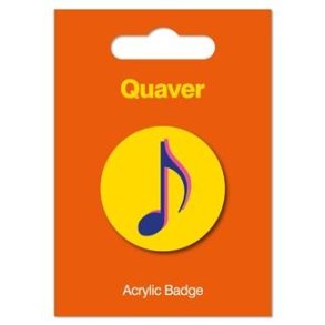 My World: Acrylic Badge - Quaver