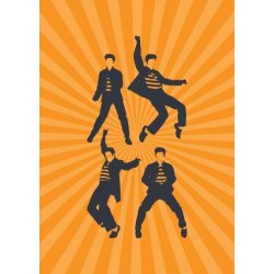 Pop Art: Elvis - Greeting Card