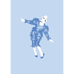 Pop Art: Bowie (Clown) - Greeting Card