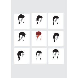 Pop Art: Bowie Contact Sheet - Greeting Card