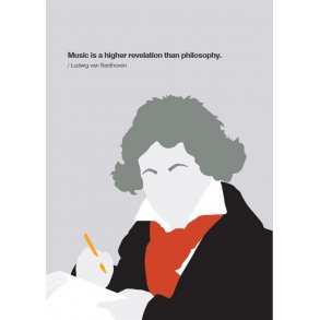 Beethoven Portrait Greetings Card