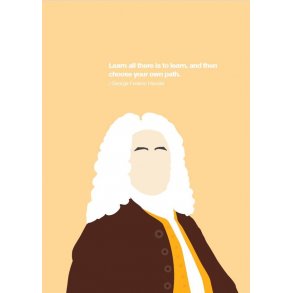 Handel Portrait Greetings Card