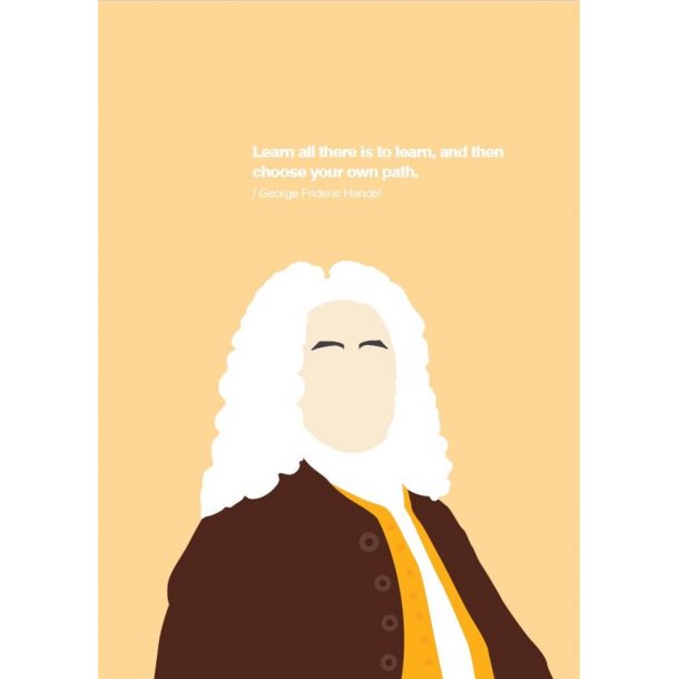 Handel Portrait Greetings Card