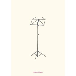 Vintage: Music Stand - Greetings Card