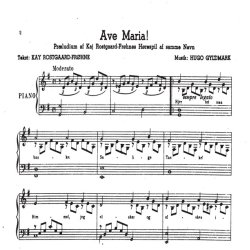 Hugo Gyldmark: Ave Maria (Voice and piano)
