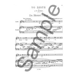 Wilhelm Stenhammar To Digte Af J.P.Jacobsen Op.10