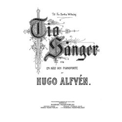 Hugo Alfen: 10 Sange Hfte 2 (Sang 8-10) - Voice and piano