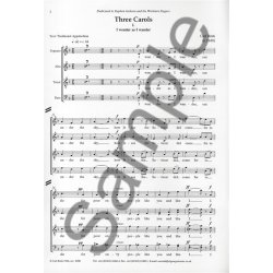 Carl Rtti: Three Carols (Choral Score)