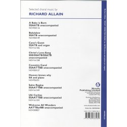 Richard Allain: What Sweeter Music - SATB/Piano (or Organ)