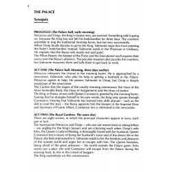 Sallinen: The Palace Opera (Libretto)