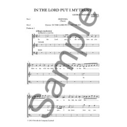 G.F. Handel: In The Lord Put I My Trust HWV 247 - STB Chorus Score