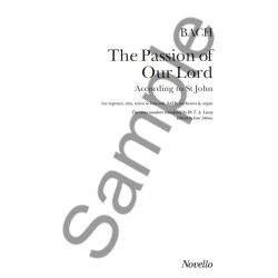 J. S. Bach: St John Passion (Vocal Score)- Old Novello Edition