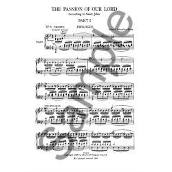 J. S. Bach: St John Passion (Vocal Score)- Old Novello Edition