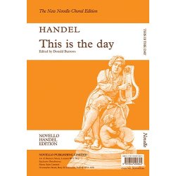G.F. Handel: This Is The Day (Ed. Burrows) Vocal Score