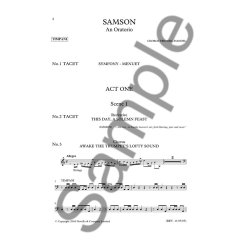 G.F. Handel: Samson (Timpani Part)