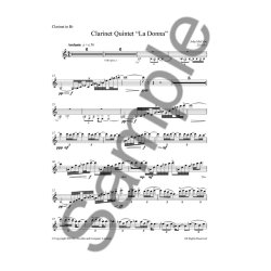 John McCabe: Clarinet Quintet - 'La Donna' (Parts)