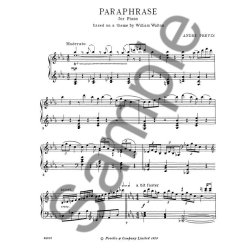 Previn: Paraphrase for Piano