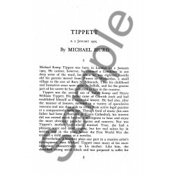 Tippett: Novello Short Biography