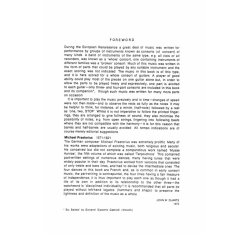 Praetorius: Four French Dances for Guitar