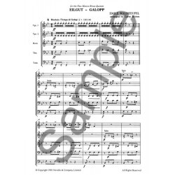 Waldteufel: Eilgut-galopp for Brass Quintet (Score and Parts)
