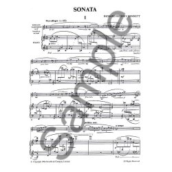 Richard Rodney Bennett: Sonata for Soprano Saxophone and Piano