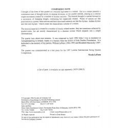 Nicola LeFanu String Quartet No.2 Sc