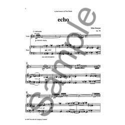 Giles Swayne: Echo Op.78 For Violin And Piano