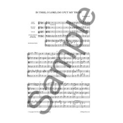 Henry Purcell: In Thee, O Lord, Do I Put My Trust - Anthem With Strings (Score)